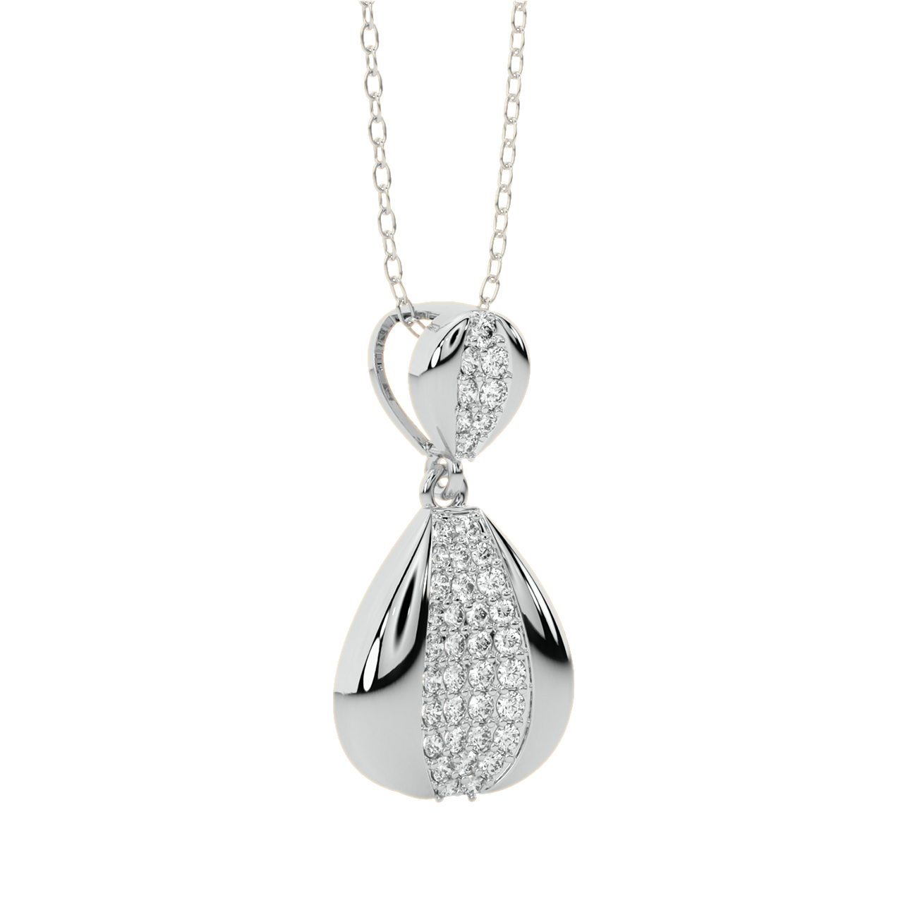 Elise Round Diamond Pendant